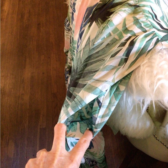 1 left ! Lavender Brown Palms maxi dress - Picture 5 of 9